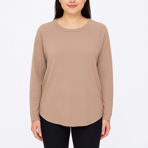 Zenana Women's Brown Long Sleeve Pullover Top Size XL - Picture 1 of 5